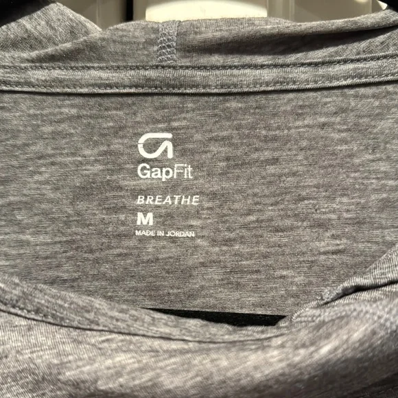 GapFit Gray Hooded Long Sleeve Top - Picture 2 of 3